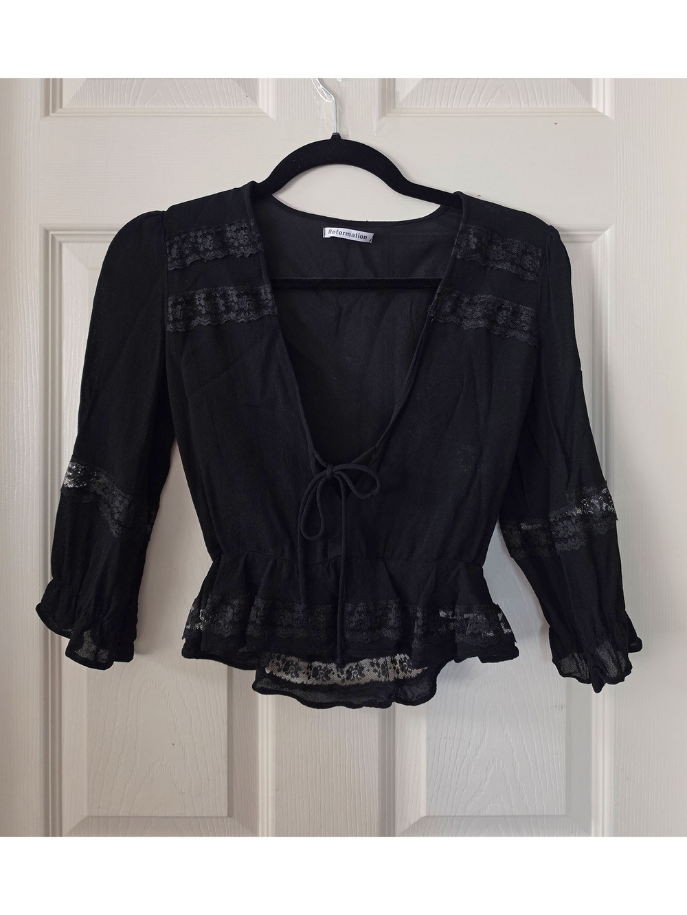 Reformation Emily Top - Black - Picture 4 of 5